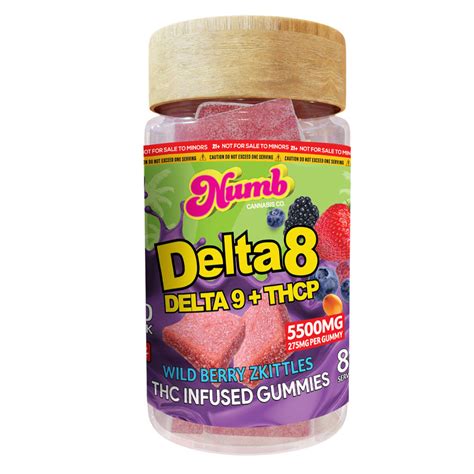 Wild Berry Gummies 5500MG Delta 8 Delta 9 THCP Get Numb