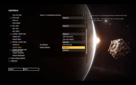 Pc Binding Keys In Elite Dangerous Arqade