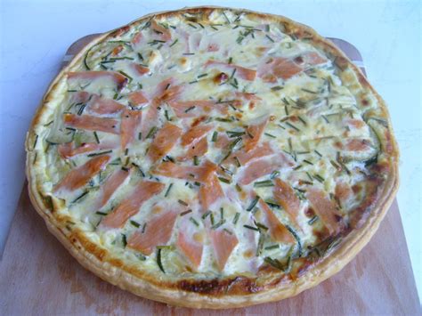 La Recette De La Tarte Salée Aux Courgettes Et Au Saumon Fumé