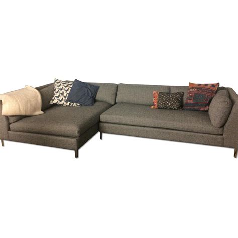 CB2 Decker Sectional Sofa - AptDeco