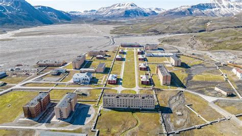 Pyramiden A Soviet Era Ghost Town In Arctic From A Drone Youtube