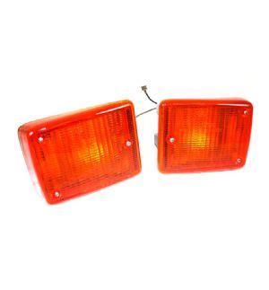 German Quality Complete Front Indicator Units Orange Lenses S01741