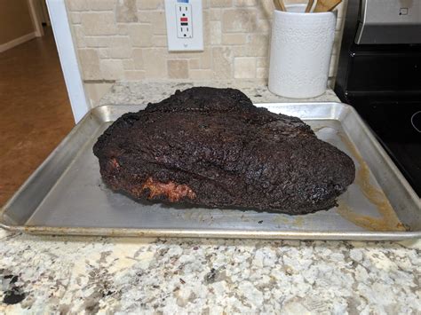 This Weekends Brisket 98 Lbs Smoked With Coals And Mesquite At About