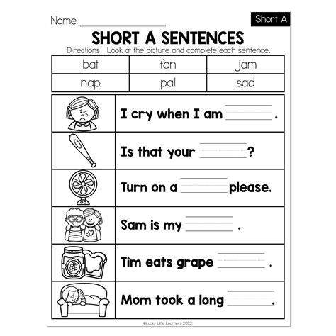 Fall- Early Finishers 1st Grade - ELA - Short A - Short A