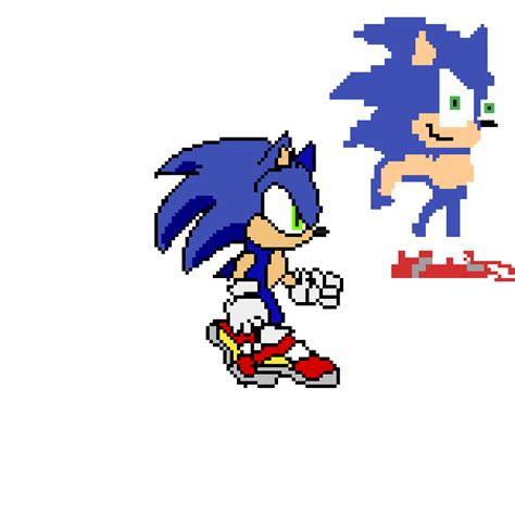 Pixilart Sonic Run Test By Bubba Boi