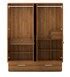 Buy Linden 4 Door Wardrobe In Natural Finish With Mirror Online 4