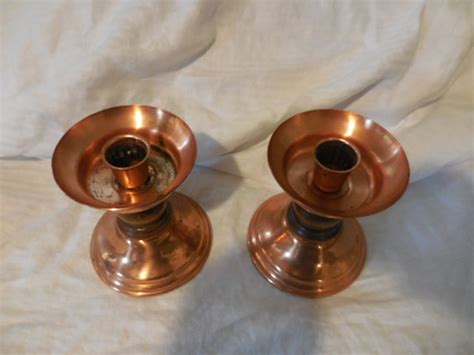 Vintage 1960s To 1970s Coppercraft Guild Candlestick Holders Etsy