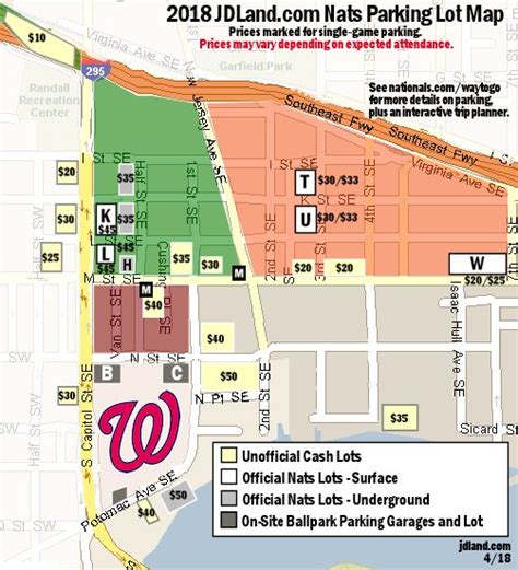 Parking Lots Near Nationals Park - JDLand.com