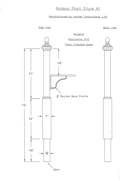 Pvc Village Mailbox Posts Capitol City Lumber