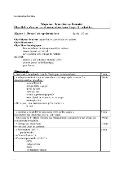 Séquence respiration Classeurdecole