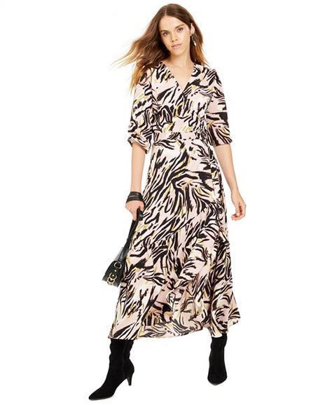 Bar Iii Printed Wrap Maxi Dress Created For Macys Macys