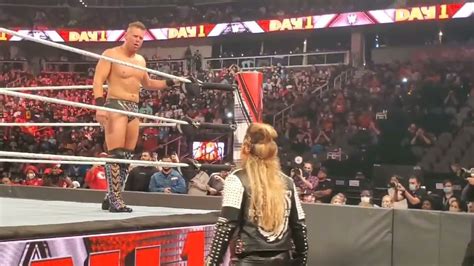 Beth Phoenix Comes To Help Her Husband Edge Day 1 Wwe Wweday1 YouTube