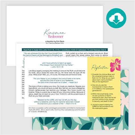 Kinsman Redeemer Devotional (PDF) – Creative Retreat Kits