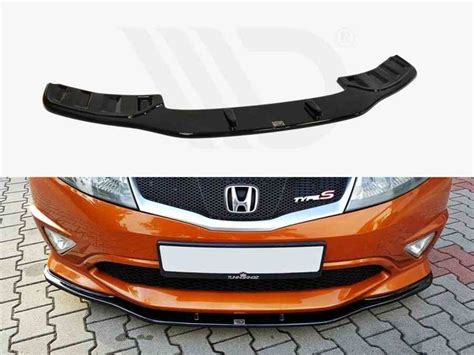 Maxton Front Splitter Honda Civic Viii Type S R 2006 2011 Gloss Black For Honda Civic Mk8