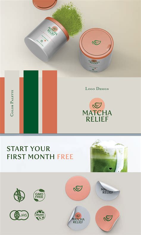 Matcha Relief Brand Identity Behance