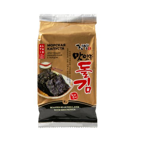 Морская капуста сушеная обжаренная с красным перцем Roasted seasoned ...
