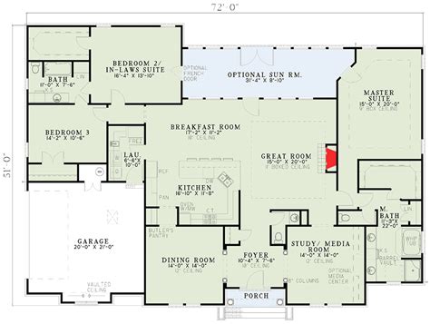 Two Master Suites 59638nd Architectural Designs House Plans