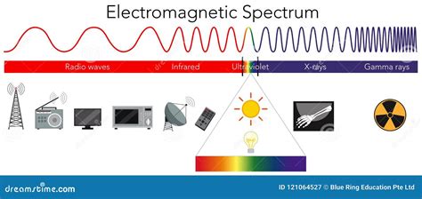 Science Electromagnetic Spectrum Diagram Stock Vector - Illustration of ...