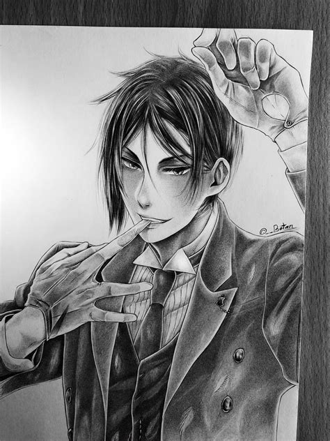 I tried to draw sebastian :D what do you think ?! ^^ : r/blackbutler