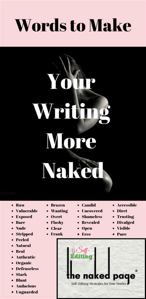 Words To Make Your Writing More Naked Memoir Writing Words Writing