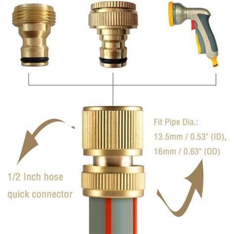 Laiton Raccord D Arrosage Rapides Pour Tuyau En Connecteur De