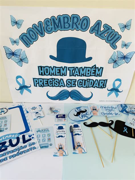 Kit Novembro Azul Ab C Recursos Pedag Gicos