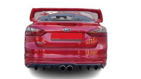 FORD FOCUS 3 3 5 SEDAN RS STYLE PLASTİK ARKA TAMPON EKİ On Tuning