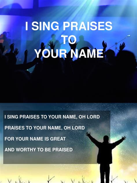 I Sing Praises To Your Name Pdf