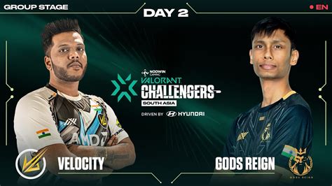 Velocity Gaming Vs Gods Reign En Nodwin Valorant Challengers South