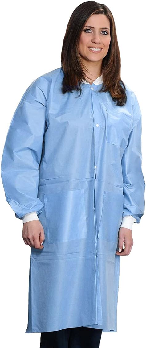 Medical Nation 10 Pack Disposable Lab Coats Durable 50g