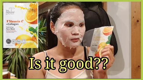 Vitamin C Collagen Face Mask Review By Nature Marylan Ehl Youtube