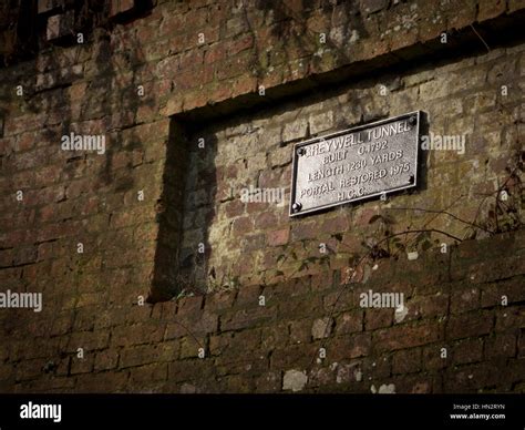 Greywell Tunnel Plaque Stock Photo Alamy