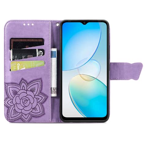 For Infinix Hot I Butterfly Love Flower Embossed Leather Phone Case