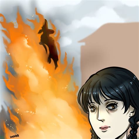 Disaster Girl Meme Catching Fire