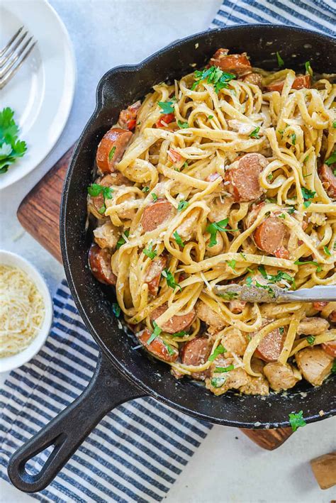 Cajun Chicken Sausage Pasta Buns In My Oven