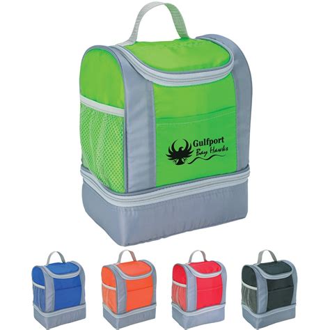 Promotional Two-Tone Insulated Lunch Bags with Custom Logo for $4.02 Ea.