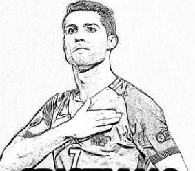 Cristiano Ronaldo Football Player Coloring Pages Free Printable