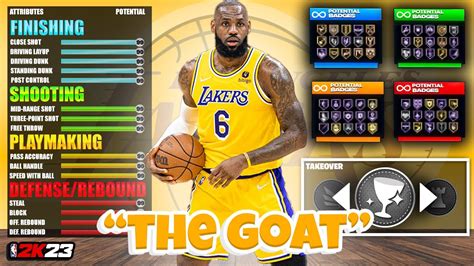 How To Make The Best Lebron James Build On Nba 2k23 Contact Dunks