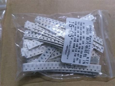 DWAYNE 660PCS 0805 SMD Resistor Kit 1R To 1M Assorted Kit Chip