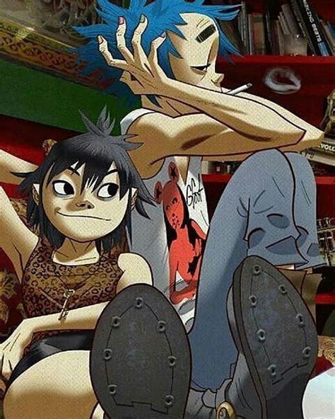 Noodle And 2d Gorillaz Phase 4 Gorillaz Band Gorillaz Noodle