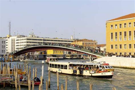 Ita Italy Venice Venezia Bridge Ponte Della Costituzione