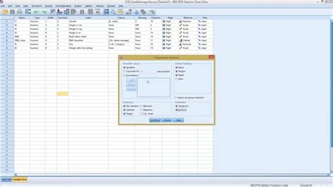 Spss Univariate Measures Youtube