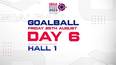 Goalball Day 6 Hall 1 IBSA World Games 2023 YouTube