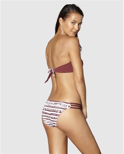 Top bikini copa B bandeau sin aro marrón Bikini Bikini