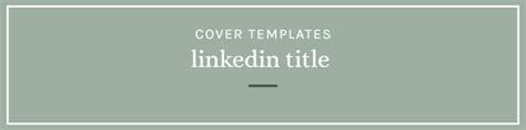 Linkedin Cover Page