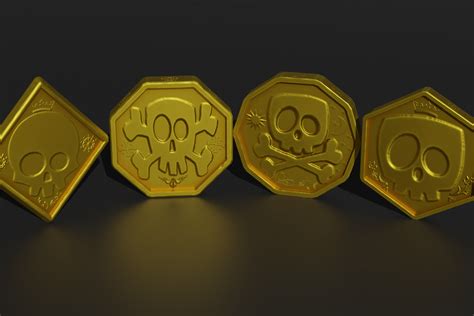 Stylized Golden Coins 3d Props Unity Asset Store