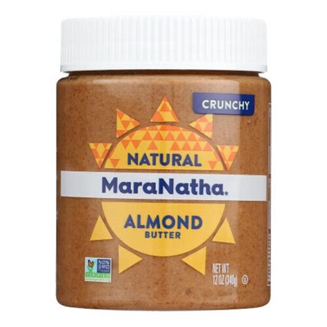 Maranatha Natural Foods Almond Butter No Stir Crunch 12 Oz Pack Of