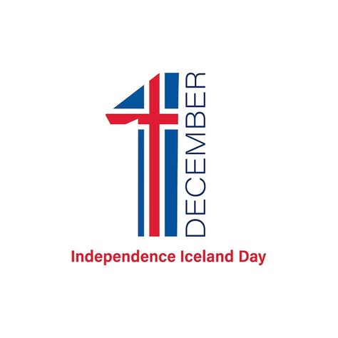 Icône De La Fête De L indépendance De L islande Joyeuse Fête Nationale