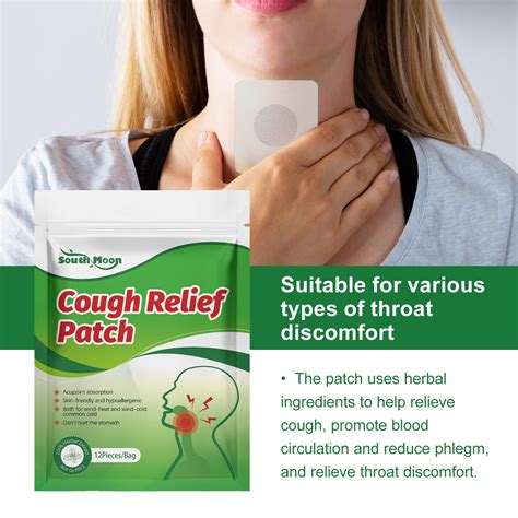 Cough Patch Throat Care Patch To Relieve Dry Throat Itching Phlegm