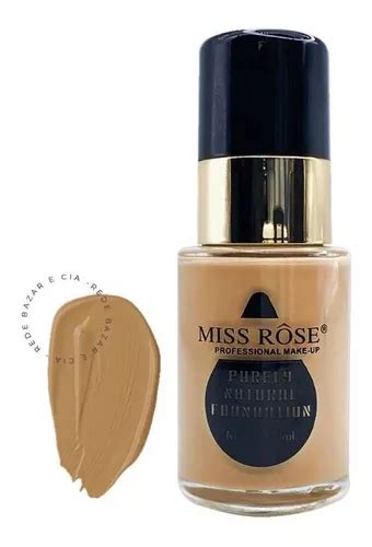 Base De Maquillaje L Quida Miss Rose Alta Cobertura Hidratante Padr O